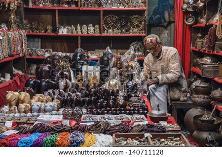 INDIA, Rajasthan, Jaipur, indian products store