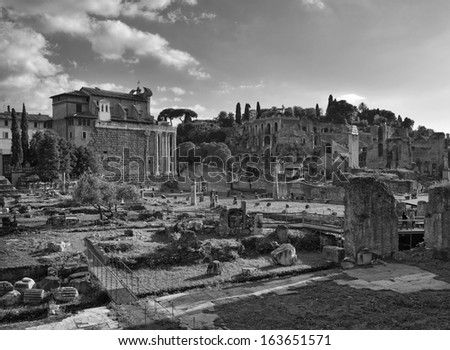 Italy, Rome, Roman Forum, roman ruins