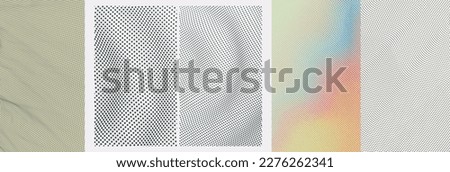 Abstract wavy background with dynamic effect. Polka dots pattern. Vector illustration with particle. Design for brochure, poster, presentation, flyer or banner.