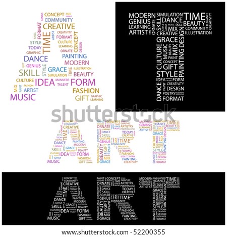 Art. Word Collage. Vector Illustration. - 52200355 : Shutterstock