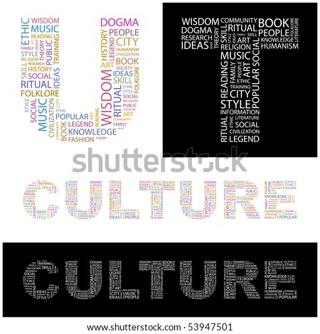 Culture. Word Collage From Design. Stock Vector Illustration 53947501 ...