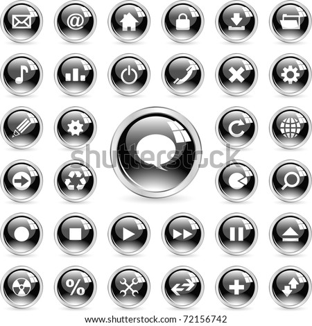 Web Icons. Contact Buttons Set - Email, Home, Phone, Map. Stock Vector ...