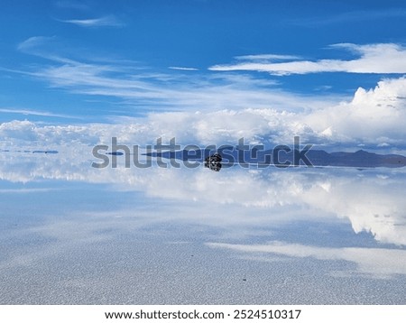 Similar – Image, Stock Photo Terrain vehicle at Salar de uyuni salt flat in Bolivia