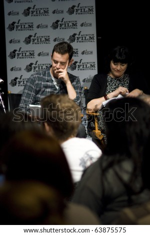 AUSTIN,TX - OCTOBER 24: Actor Colin Hanks reads \' The Hand Job \' Script at the Rollins Theatre during the 17th Annual Austin Film Festival on October 24, 2010 in Austin, TX.