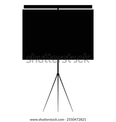 Projector Screen Icon for Presentation and Cinema Design