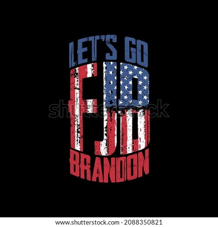 Let's Go Brandon Patriotic Vector