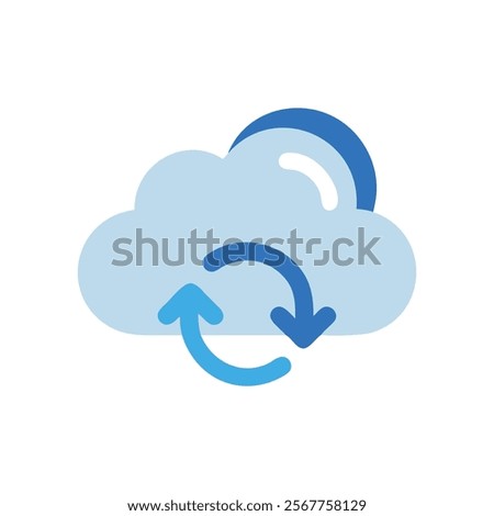 Cloud Sync Icon for Data Synchronization