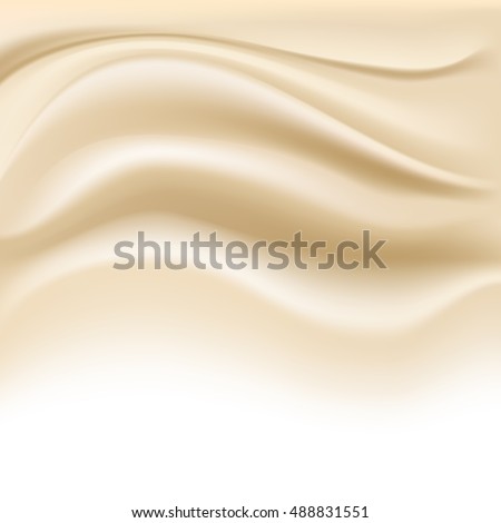 soft creamy background on white. vector illustration