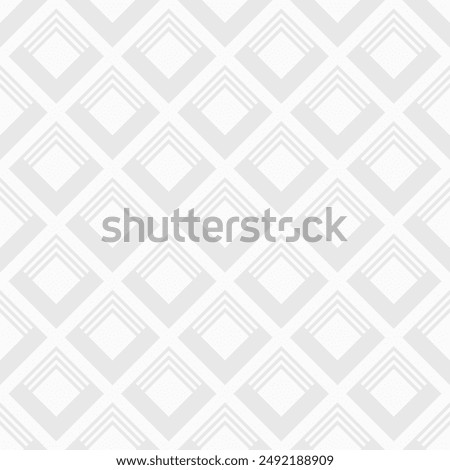 Abstract seamless rhombuses vector pattern. Modern stylish texture. Repeating geometric tiles. Geometric seamless pattern. Vector seamless background. Gray rhombuses on white background.