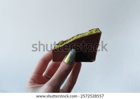 Similar – Image, Stock Photo Large pieces of chocolate