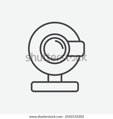 Webcam icon set. vector illustration.