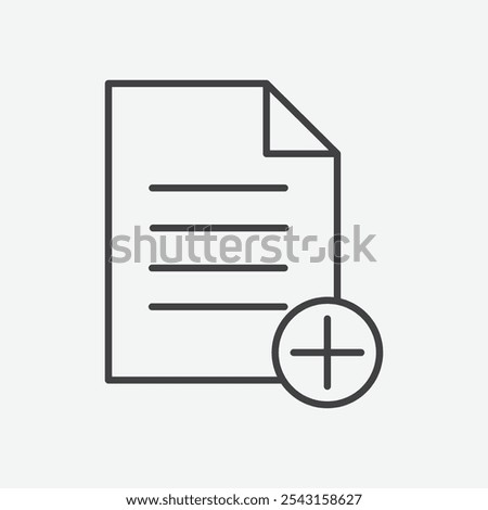 Add document icon set. vector illustration.