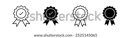 Rosette vector filled and outlined iconss collection