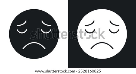 Sad solid vector icon pack