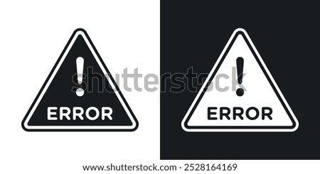 Error solid vector icon pack