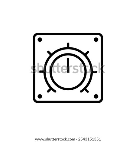 Dimmer icon set. outlined and solid filled versions.