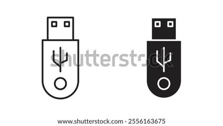 usb drive Filled flat icons set for apps and web ui designs.