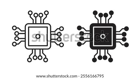 Computer science Filled flat icons set for apps and web ui designs.