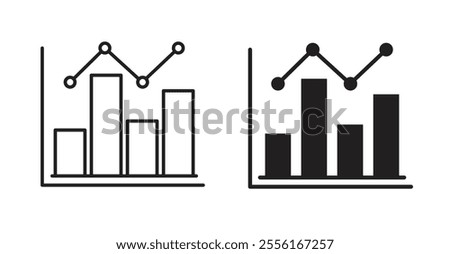 Chart Filled flat icons set for apps and web ui designs.