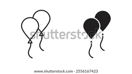 Balloon Filled flat icons set for apps and web ui designs.