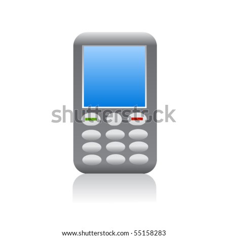 Mobile Phone Icon. Vector - 55158283 : Shutterstock