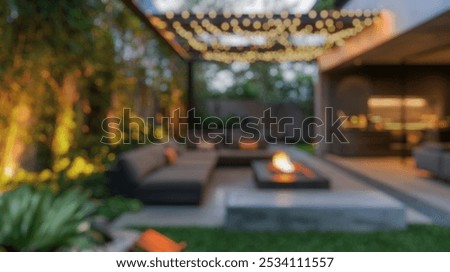 Similar – Foto Bild Garten am Abend garten