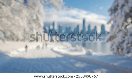 Foto Bild Verschwommener Winterweg im schwarzen Moor