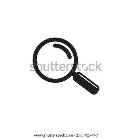 Magnifying glass icon, search icon Vector Illustration,  Zoom symbol, zoom lens sign, scan search symbol isolated, search symbol for web