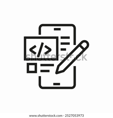 programming website icon sign vector