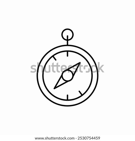 isolated compass icon sign vector