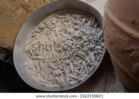 Similar – Image, Stock Photo Ready clay pots in workshop