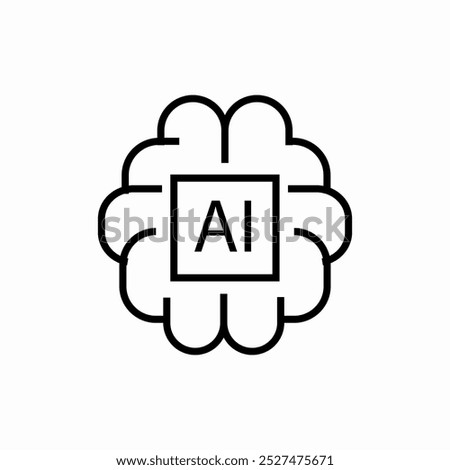 artificial intelligence icon sign vector