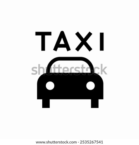 local taxi icon sign vector