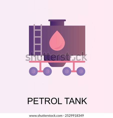 Bold 'PETROL TANK' sign, ideal for fuel stations, garages, or industrial use. Clear and easily visible, ensuring safety and direction for drivers.