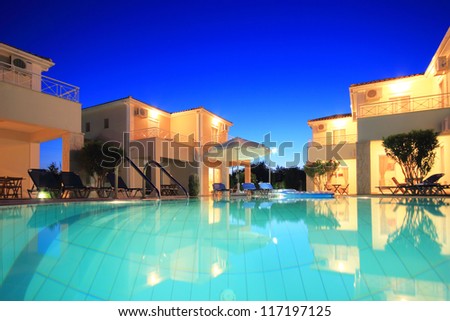 Luxurious villas resort in Greece