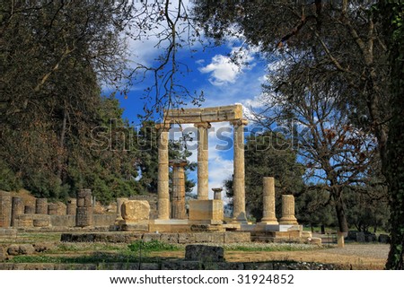 Olympia archeological site Peloponnese Greece the cradle of the Olympic games