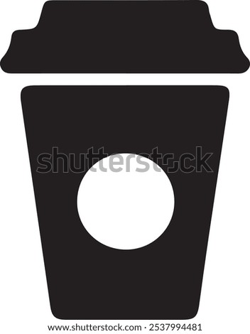 Togo Cup icon silhouette vector style with white background