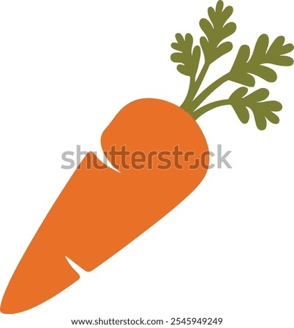 Carrot icon vector on white background, vegetable, illustration, carrot, icon, orange, vector, food, fresh, natural, organic, artwork, basic, outline, plain, silhouette