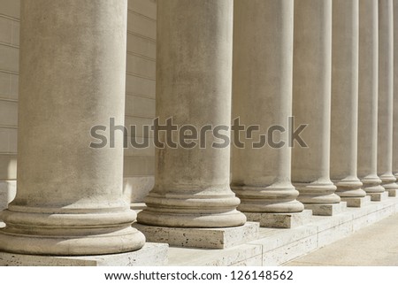 Similar – Image, Stock Photo Supporting pillar row