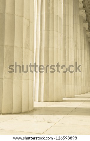 Stone Pillars in a Row