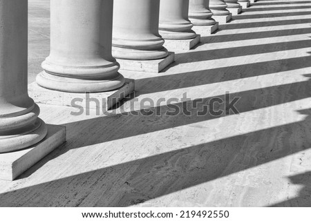 Similar – Image, Stock Photo Supporting pillar row