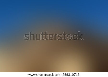 Blurred Blue and Yellow Organic Shape Background