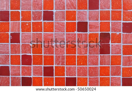 Red and Pink Tile Mosaic Background