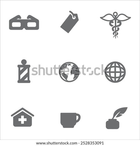 Multiple symbol icon vector illustration