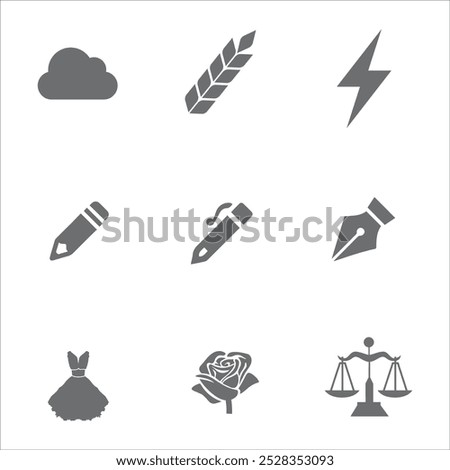 Multiple symbol icon vector illustration