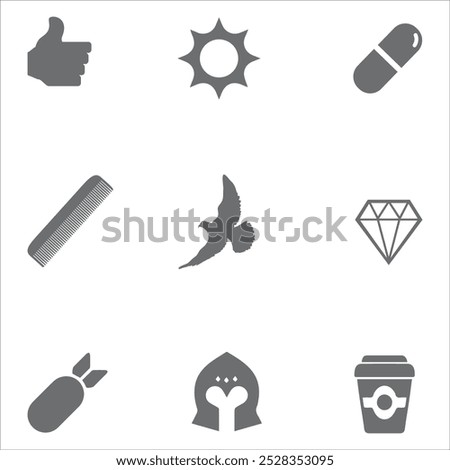 Multiple symbol icon vector illustration