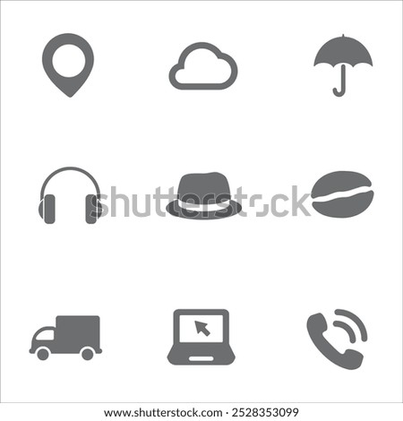 Multiple symbol icon vector illustration