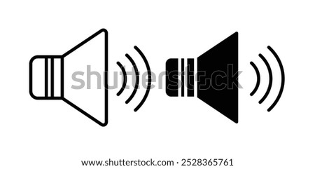 Speaker vector icons. illustration EPS10