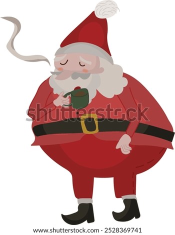 Similar – Image, Stock Photo Chocolate Santa Claus looks out of a white paper bag with starlight