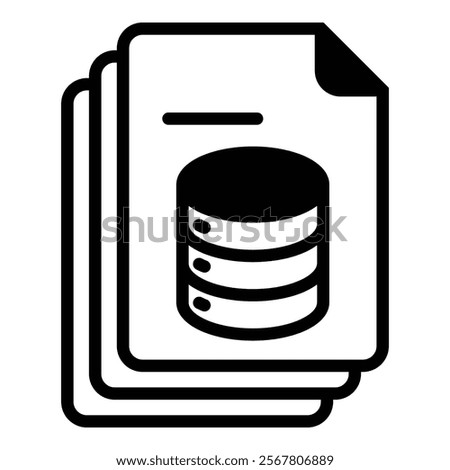 Database Icon Element For Design